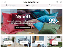 Tablet Screenshot of kremmerhuset.no